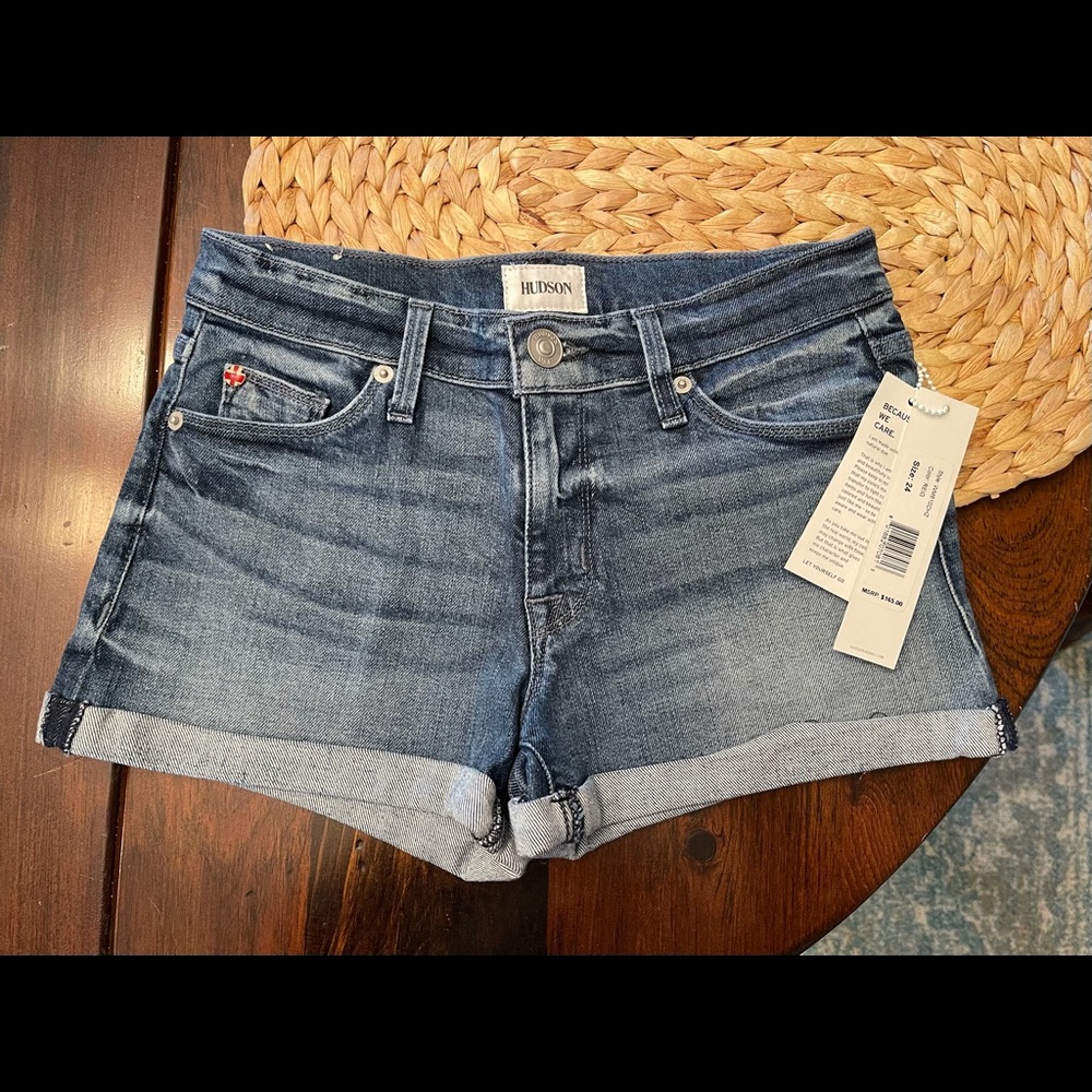 NWT Hudson Jeans denim shorts size 24 waist